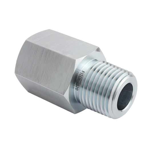 FITOK 1/2'' Female NPT × 1/2'' Male NPT Adapter Zinc Plated Carbon Steel Pipe Fitting 4900 psi