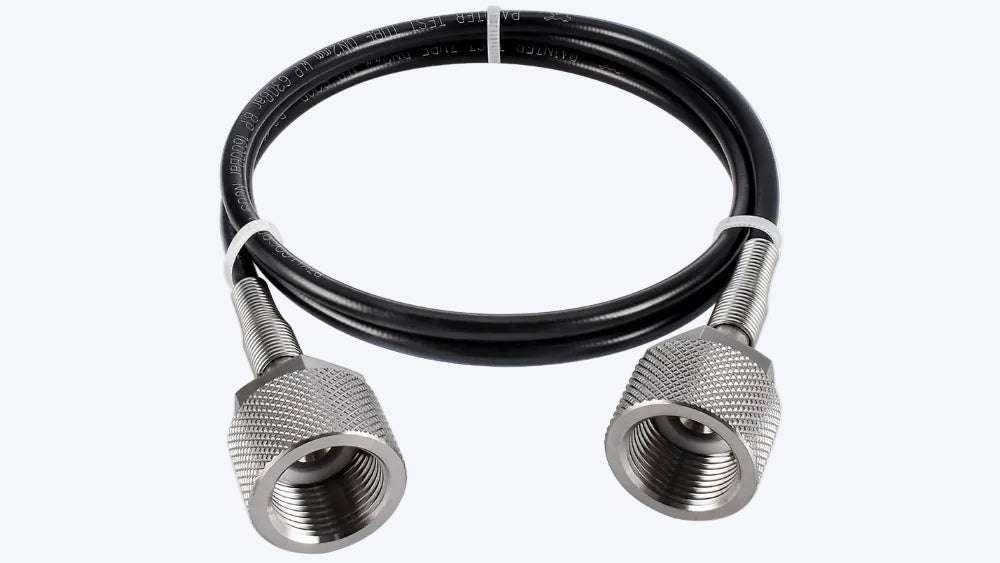FITOK Quick-Test Hose M20 × 1.5 Female Swivel 316 Stainless Steel Ends 1m Overall Length 6900 psi