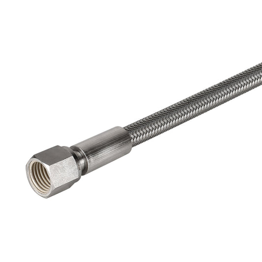 FITOK PTFE-Lined Stainless Steel Braided Hose 3/4" Nominal Hose Size 3/4" Female JIC 37° Flare Swivel 316 SS End Connections 1500 psi Chemically Compatible