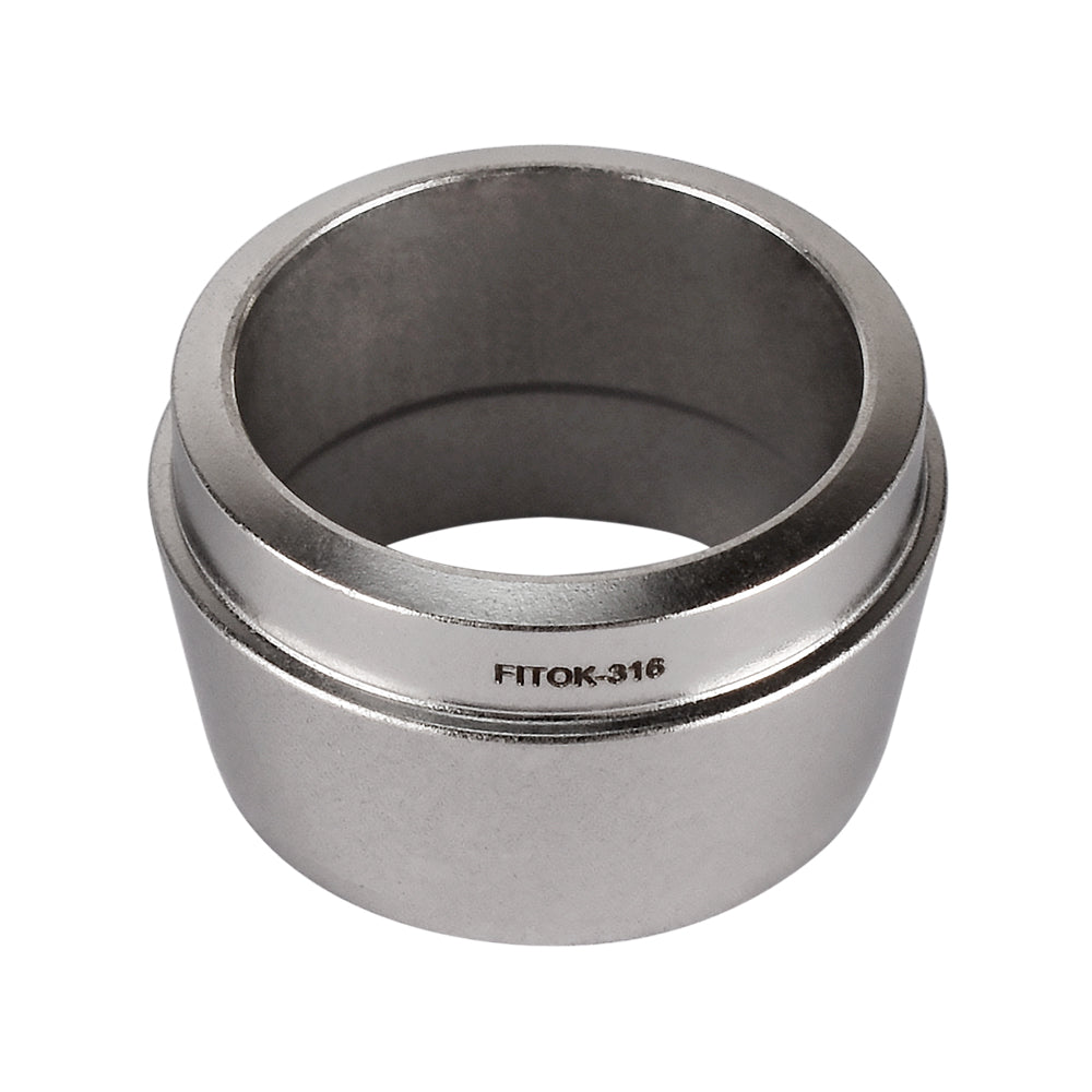 FITOK 316 Stainless Steel Ferrule for Single Ferrule Compression Tube Fitting Component Sets (5-Pack Nuts / 10-Pack Ferrule Sets)