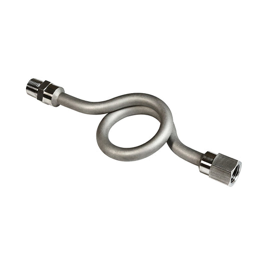 FITOK 316 Stainless Steel Syphon Tube Pigtail for Pressure Gauge, 1/4" Male NPT x 1/4" Female NPT 6000 psi