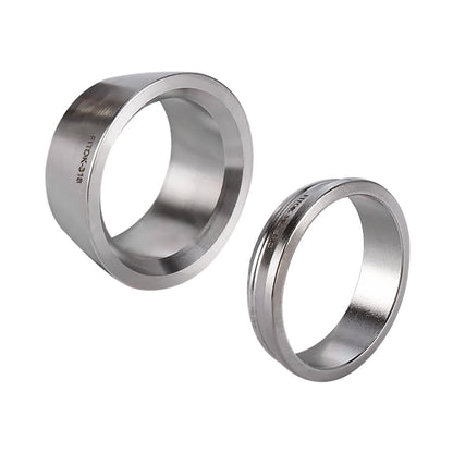 FITOK 316 Stainless Steel Compression Tube Fitting Component Sets (5-Pack Nuts / 10-Pack Ferrule Sets)