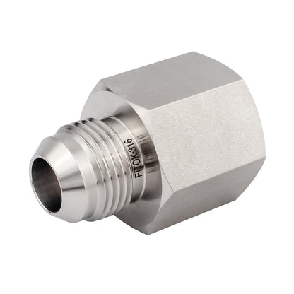 FITOK 37° Flared Tube Fitting Male JIC × Female NPT, 316 Stainless Steel