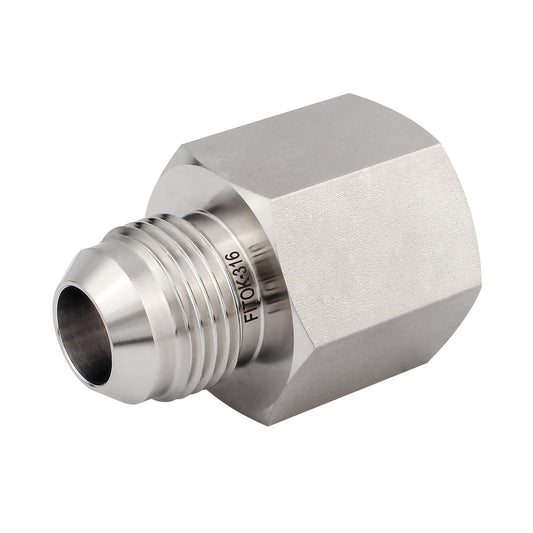 FITOK 37° Flared Tube Fitting Male JIC × Female NPT, 316 Stainless Steel