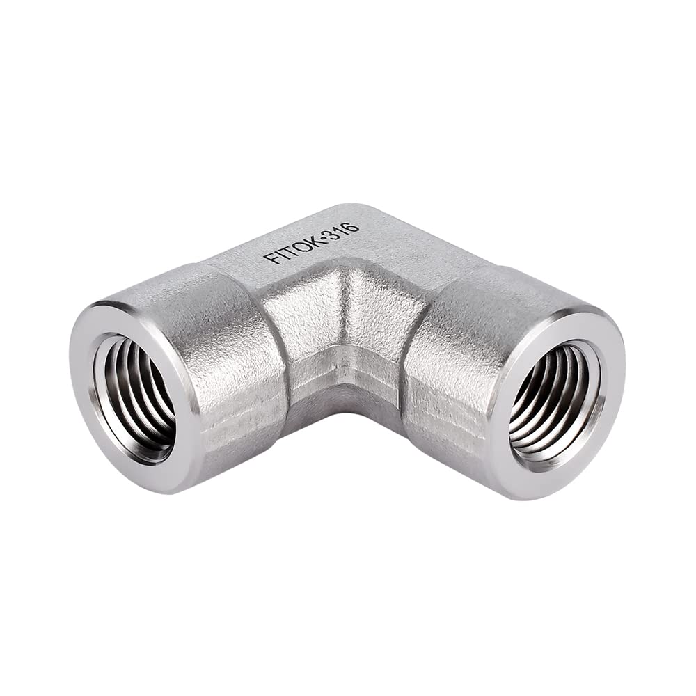 FITOK 316 Stainless Steel Pipe Fitting 90 Degree Elbow Female NPT