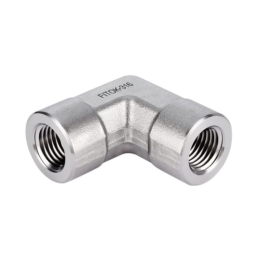 FITOK 316 Stainless Steel Pipe Fitting 90 Degree Elbow Female NPT