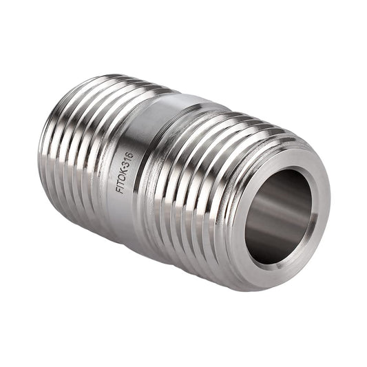 FITOK 316 Stainless Steel Pipe Fitting Close Nipple Male NPT