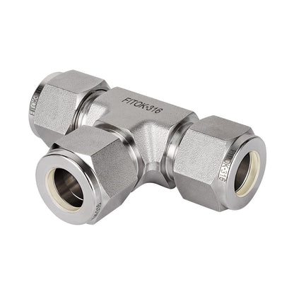 FITOK 316 Stainless Steel Compression Tube Fitting Union Tee Tube OD