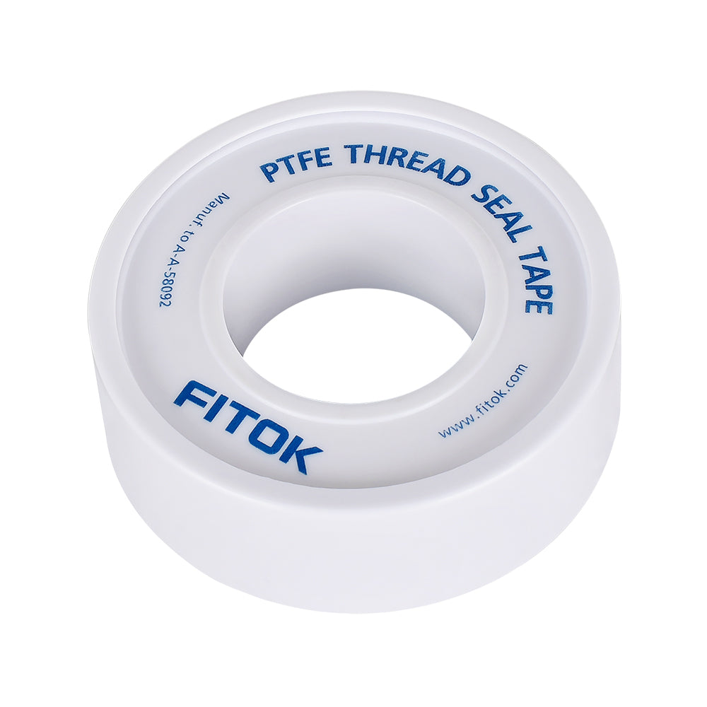 FITOK PTFE Thread Seal Tape 1/4 in. Width (Fits 1/8 in., 1/4 in., 3/8 in. Pipe Threads)