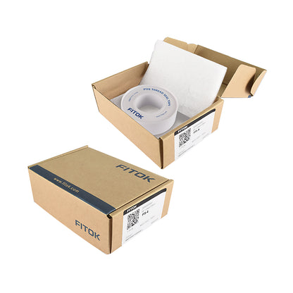 FITOK PTFE Thread Seal Tape 1/4 in. Width (Fits 1/8 in., 1/4 in., 3/8 in. Pipe Threads)