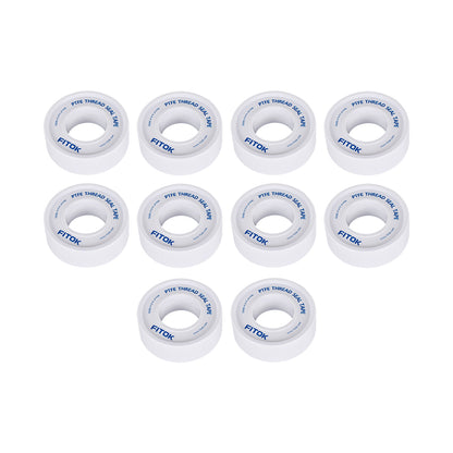 FITOK PTFE Thread Seal Tape 1/4 in. Width (Fits 1/8 in., 1/4 in., 3/8 in. Pipe Threads)
