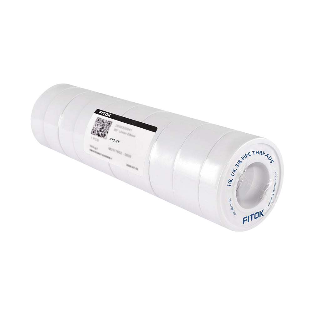 FITOK PTFE Thread Seal Tape 1/4 in. Width (Fits 1/8 in., 1/4 in., 3/8 in. Pipe Threads)