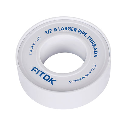 FITOK PTFE Thread Seal Tape 1/2 in. Width (Fits 1/2 in. & Larger Pipe Threads)