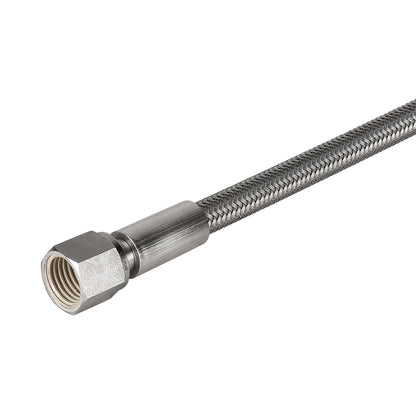 FITOK PTFE-Lined Stainless Steel Braided Hose 1/2" Nominal Hose Size 1/2" Female JIC 37° Flare Swivel 316 SS End Connections 2000 psi Chemically Compatible