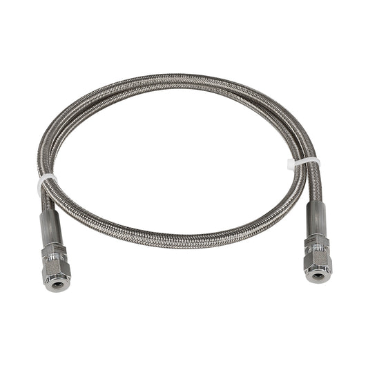 FITOK PTFE-Lined Stainless Steel Braided Hose 3/8" Nominal Hose Size 3/8" Tube Fitting 316 SS End Connections 2500 psi Chemically Compatible