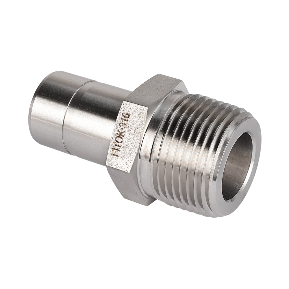 FITOK 316 Stainless Steel Tube Fitting Adapter Tube Stub x Male NPT