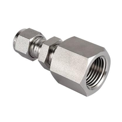 FITOK 316 Stainless Steel Bulkhead Connector Tube OD x Female NPT Compression Fitting