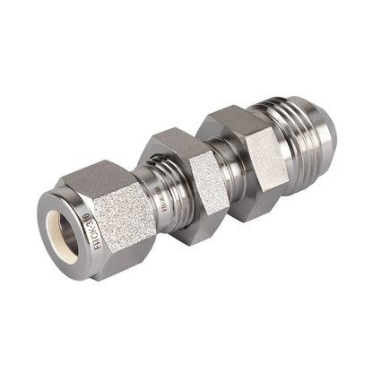 FITOK 316 Stainless Steel Bulkhead Connector Tube OD x Male JIC 37° Flare