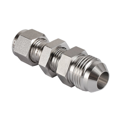 FITOK 316 Stainless Steel Bulkhead Connector Tube OD x Male JIC 37° Flare