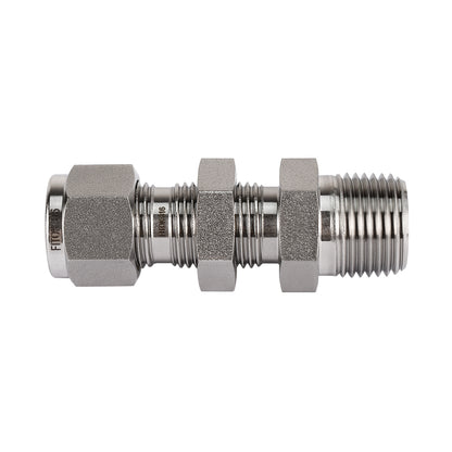 FITOK 316 Stainless Steel Bulkhead Connector Tube OD x Male NPT Compression Fitting
