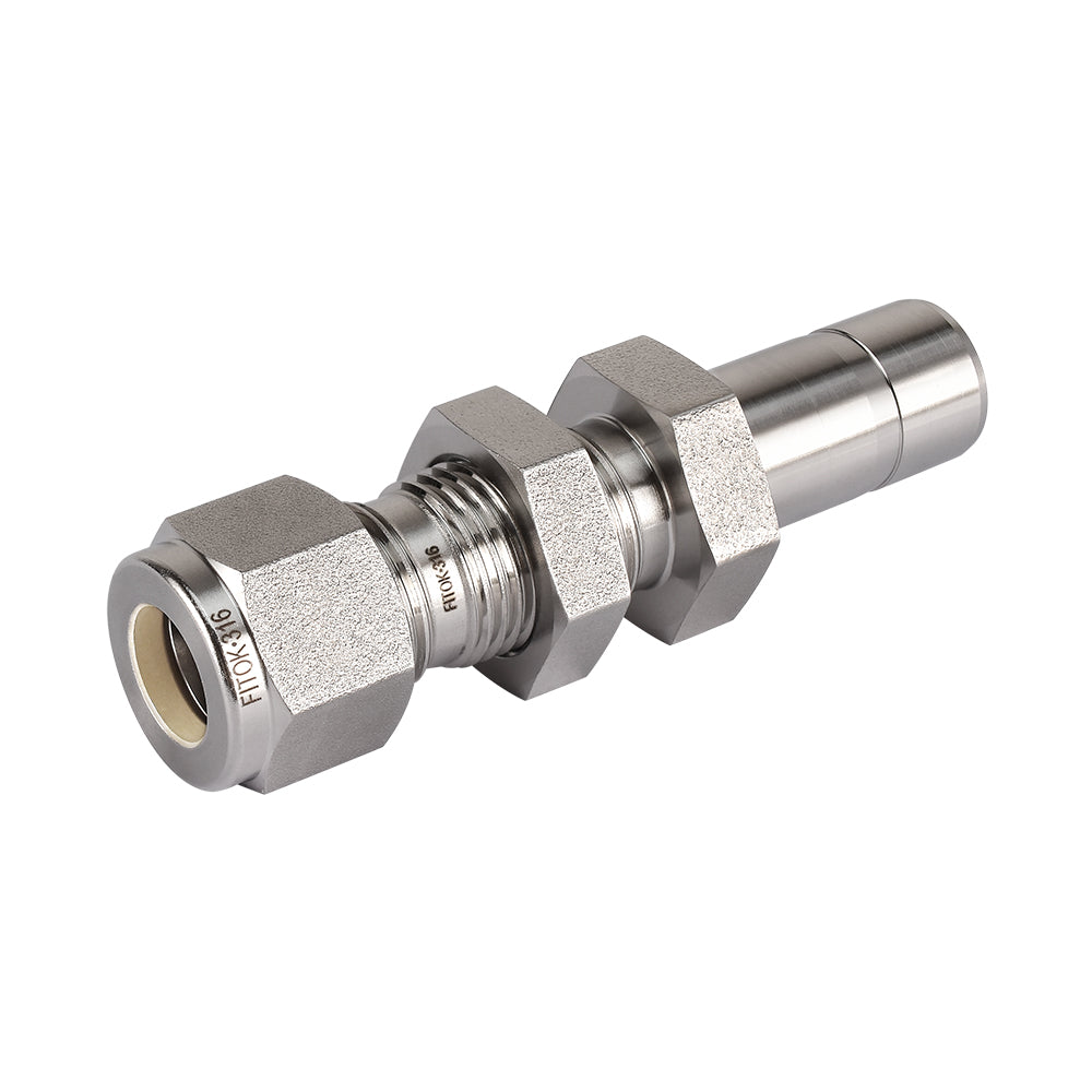 FITOK 316 Stainless Steel Bulkhead Reducer Tube OD x Tube Stub Compression Fitting