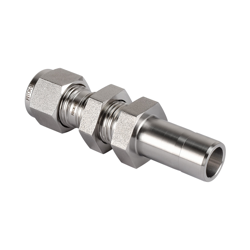 FITOK 316 Stainless Steel Bulkhead Reducer Tube OD x Tube Stub Compression Fitting