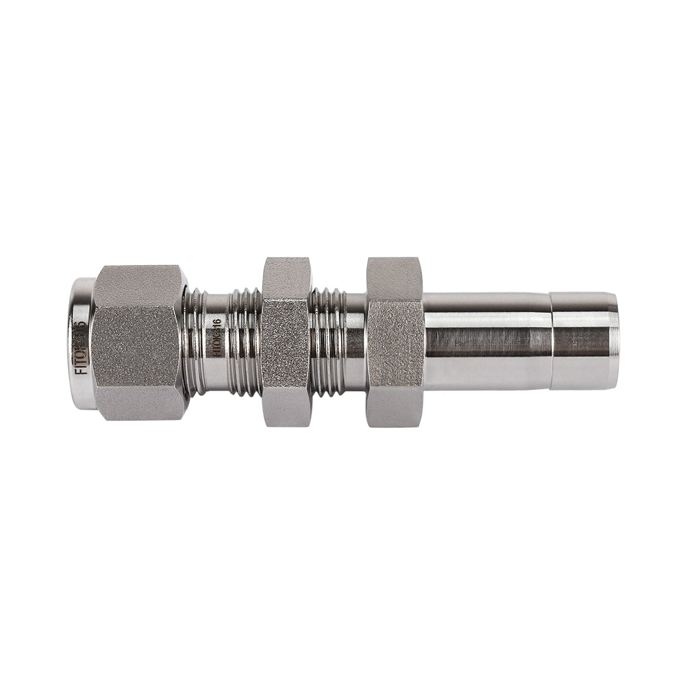 FITOK 316 Stainless Steel Bulkhead Reducer Tube OD x Tube Stub Compression Fitting