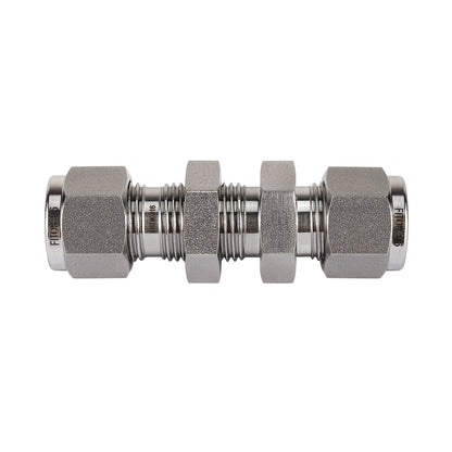 FITOK 316 Stainless Steel Bulkhead Union Tube OD x Tube OD Compression Fitting