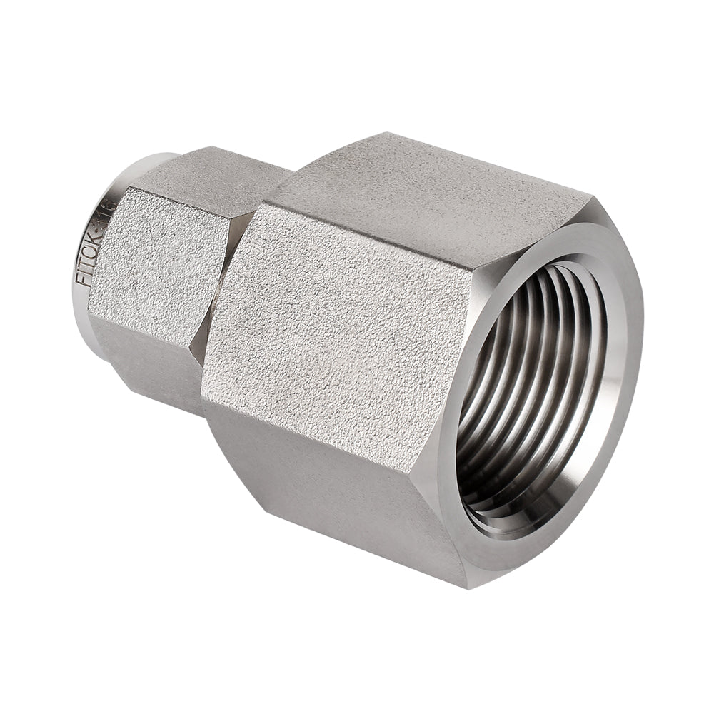 FITOK 316 Stainless Steel Compression Tube Fitting Female Connector Tube OD x Female NPT