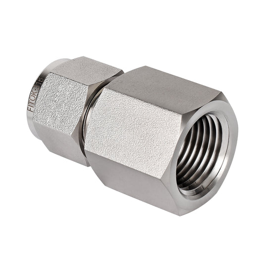 FITOK 316 Stainless Steel Compression Tube Fitting Female Connector Tube OD x Female NPT