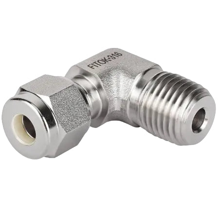 FITOK 316 Stainless Steel Compression Tube Fitting Male Elbow Tube OD x Male NPT