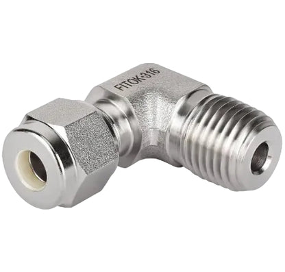 FITOK 316 Stainless Steel Compression Tube Fitting Male Elbow Tube OD x Male NPT