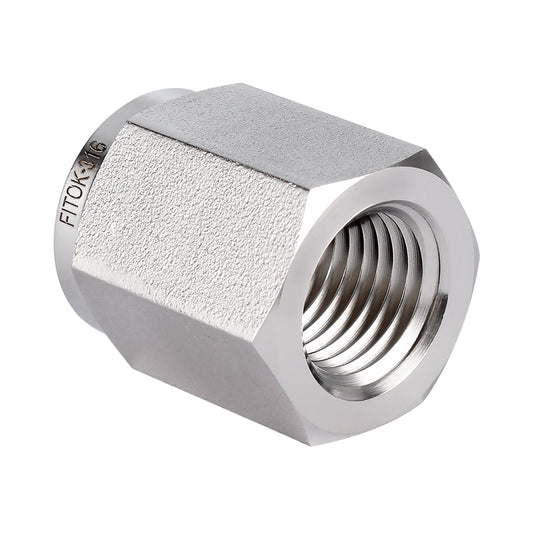 FITOK 316 Stainless Steel Pipe Fitting, Cap, Female NPT