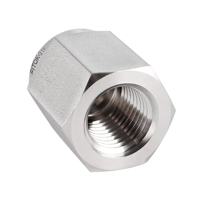 FITOK 316 Stainless Steel Pipe Fitting, Cap, Female NPT