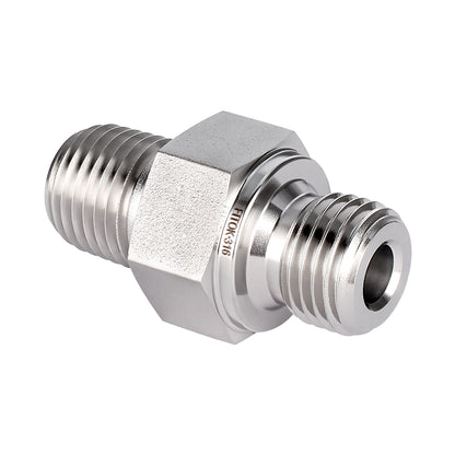 FITOK 316 Stainless Steel Pipe Fitting Hex Nipple Male NPT x Male NPT