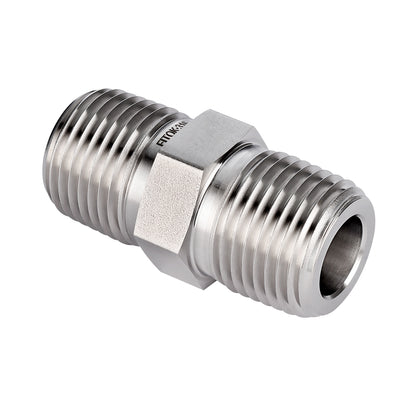 FITOK 316 Stainless Steel Pipe Fitting Hex Nipple Male NPT x Male NPT