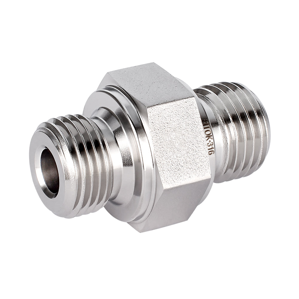 FITOK 316 Stainless Steel Pipe Fitting Hex Nipple Male NPT x Male NPT