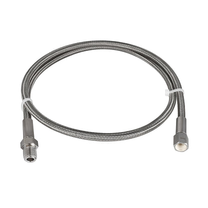 FITOK PTFE-Lined Stainless Steel Braided Hose 1/4" Nominal Hose Size 1/4" Male NPT x Female JIC 37° Flare Swivel 316 SS End Connections 3000 psi Chemically Compatible