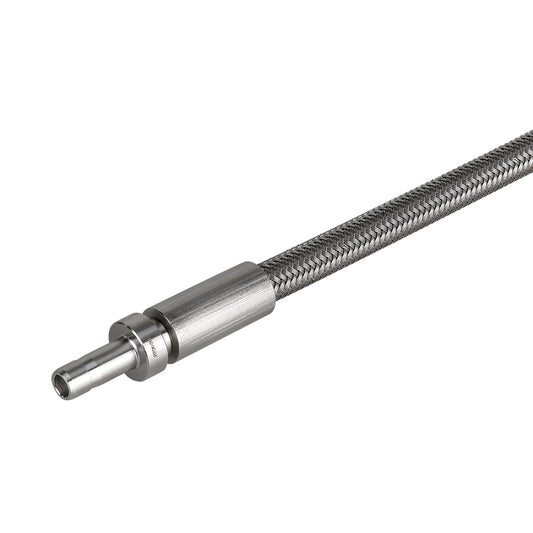 FITOK PTFE-Lined Stainless Steel Braided Hose 3/4" Nominal Hose Size 3/4" Tube Adapter 316 SS End Connections 1500 psi Chemically Compatible