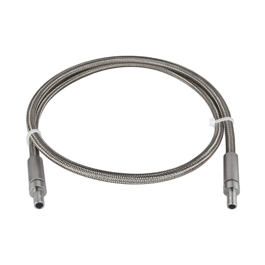 FITOK PTFE-Lined Stainless Steel Braided Hose 3/8" Nominal Hose Size 3/8" Tube Adapter 316 SS End Connections 2500 psi Chemically Compatible
