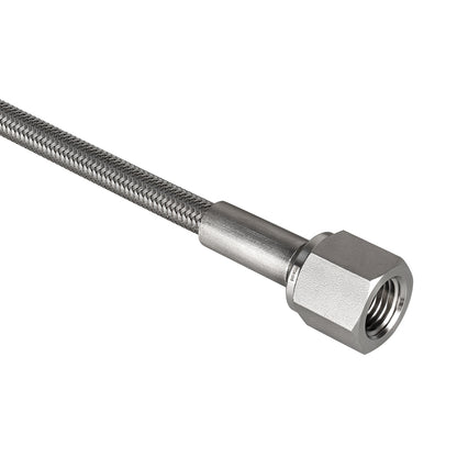 FITOK PTFE-Lined Stainless Steel Braided Hose 3/4" Nominal Hose Size 3/4" Female NPT 316 SS End Connections 1500 psi Chemically Compatible