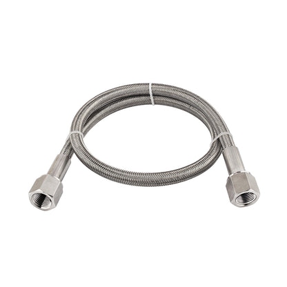 FITOK PTFE-Lined Stainless Steel Braided Hose 3/4" Nominal Hose Size 3/4" Female NPT 316 SS End Connections 1500 psi Chemically Compatible