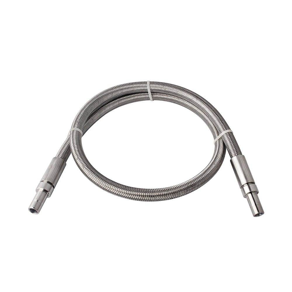 FITOK PTFE-Lined Stainless Steel Braided Hose 3/4" Nominal Hose Size 3/4" Tube Adapter 316 SS End Connections 1500 psi Chemically Compatible