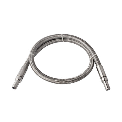 FITOK PTFE-Lined Stainless Steel Braided Hose 1/2" Nominal Hose Size 1/2" Tube Adapter 316 SS End Connections 2000 psi Chemically Compatible