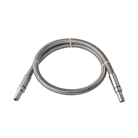 FITOK PTFE-Lined Stainless Steel Braided Hose 1/2" Nominal Hose Size 1/2" Tube Adapter 316 SS End Connections 2000 psi Chemically Compatible