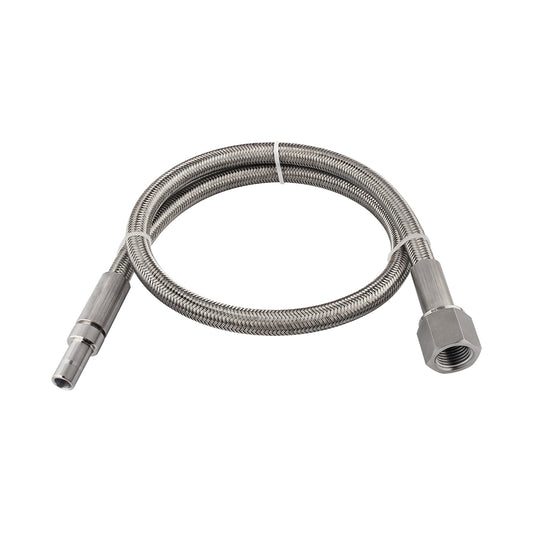 FITOK PTFE-Lined Stainless Steel Braided Hose 3/4" Nominal Hose Size 3/4" Tube Adapter x Female NPT 316 SS End Connections 1500 psi Chemically Compatible