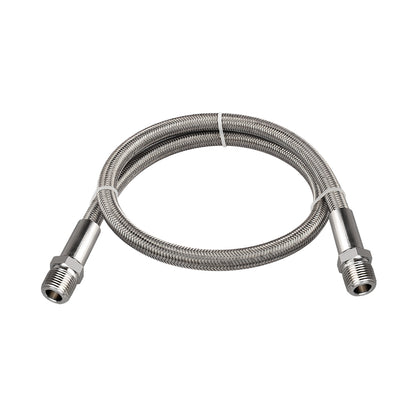 FITOK PTFE-Lined Stainless Steel Braided Hose 3/4" Nominal Hose Size 3/4" Male NPT 316 SS End Connections 1500 psi Chemically Compatible
