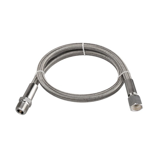 FITOK PTFE-Lined Stainless Steel Braided Hose 3/4" Nominal Hose Size 3/4" Male NPT x Female JIC 37° Flare Swivel 316 SS End Connections 1500 psi Chemically Compatible