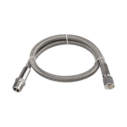 FITOK PTFE-Lined Stainless Steel Braided Hose 1/2" Nominal Hose Size 1/2" Male NPT x Female JIC 37° Flare Swivel 316 SS End Connections 2000 psi Chemically Compatible