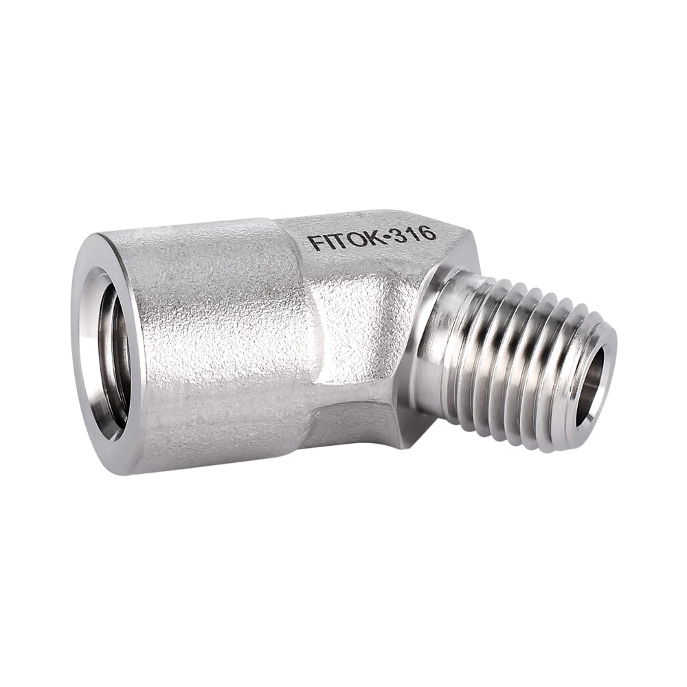 FITOK 316 Stainless Steel 45° Street Elbow Female NPT × Male NPT